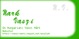 mark vaszi business card